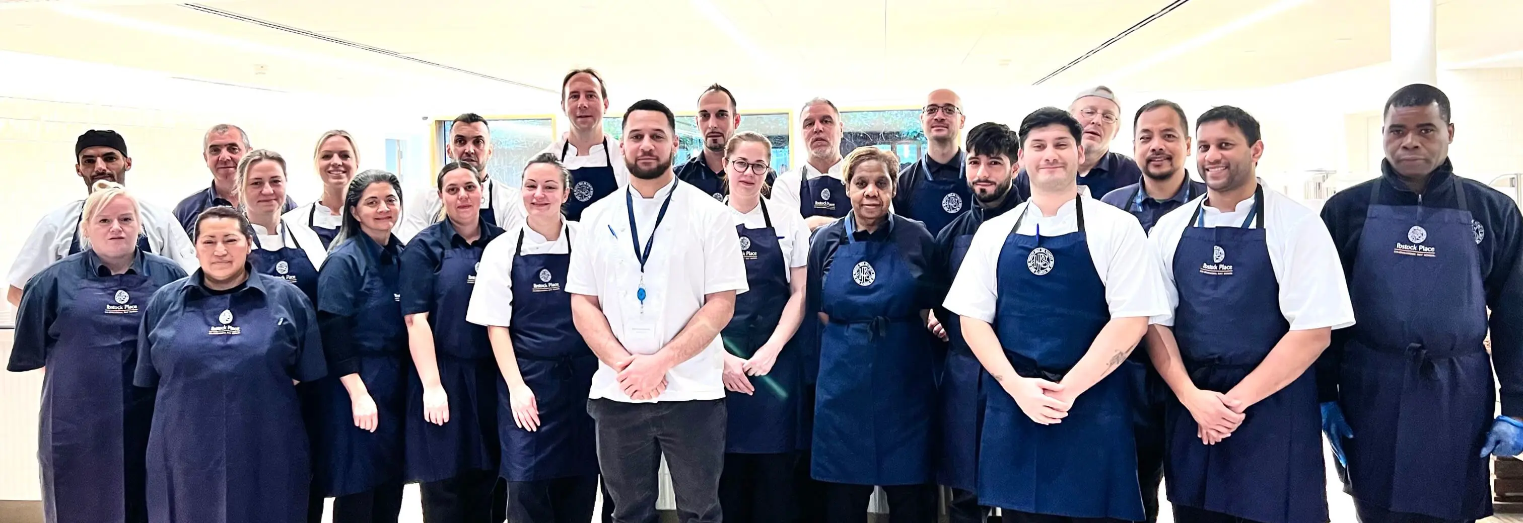 The catering team that deliver healthy eating options for the pupils at Ibstock Place School, a private school in Roehampton