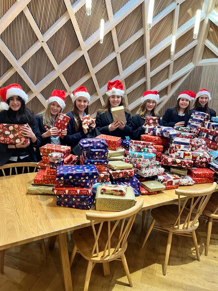 Christmas Giving 2023 - Students and families at Ibstock Place School, Roehampton, generously donated Christmas gifts.
