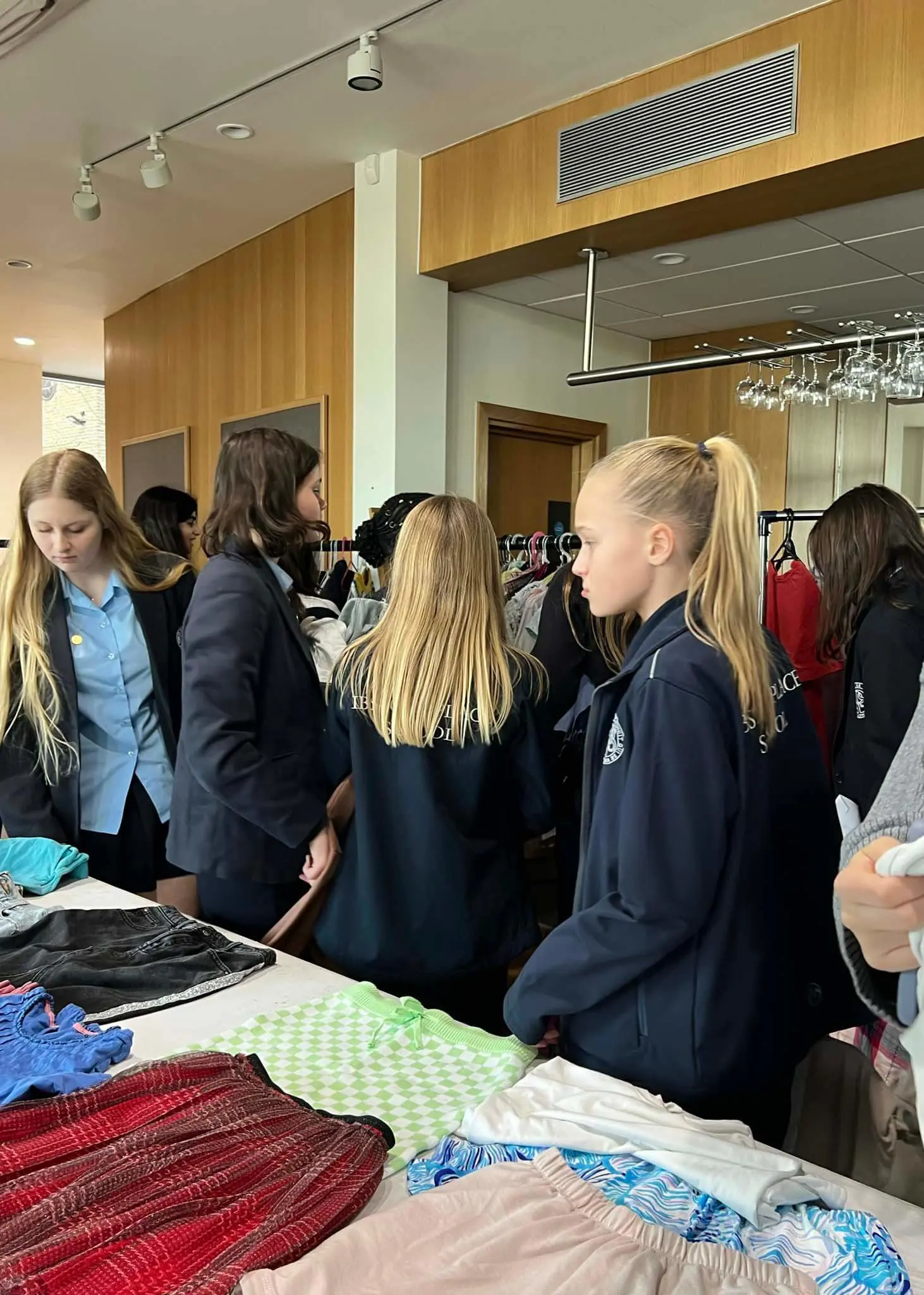 The Eco Society, in collaboration with FIPS, orchestrated Ibstock's second annual Clothes Swap in the theatre foyer of Ibstock Place School, Roehampton.