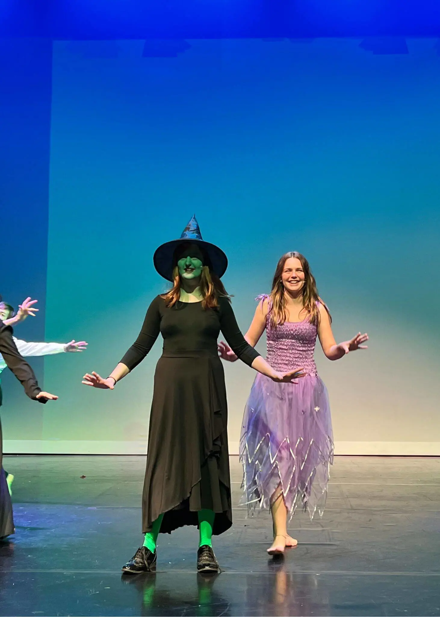 Senior pupils did a performance on the play called wicked at Ibstock Place School, a private school near Richmond, Barnes, Putney, Kingston, and Wandsworth on an overseas trip. 