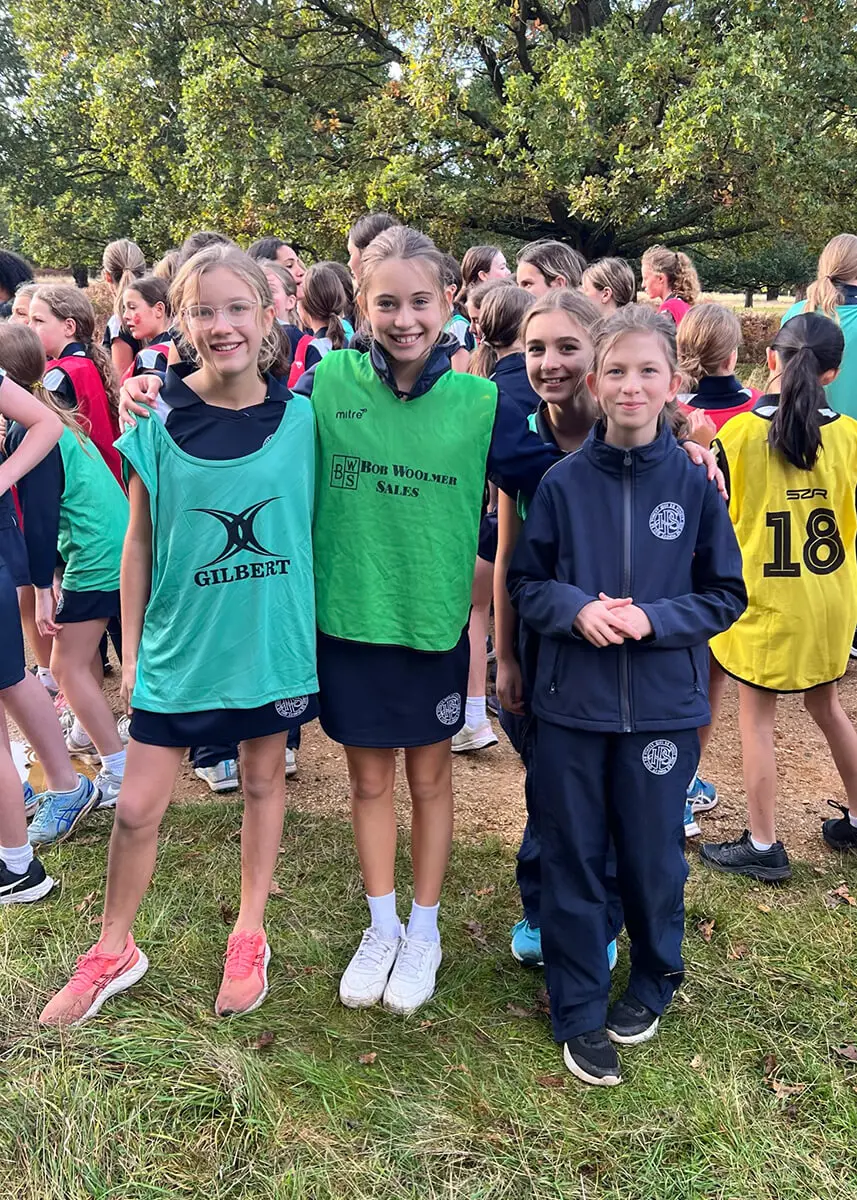 Ibstock Place School students participating in House Cross Country 2023