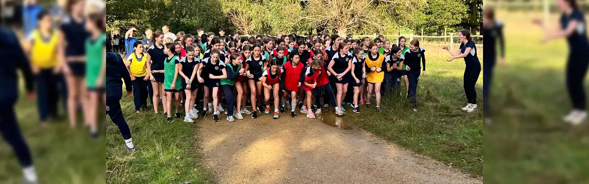 Ibstock Place School students participating in House Cross Country 2023