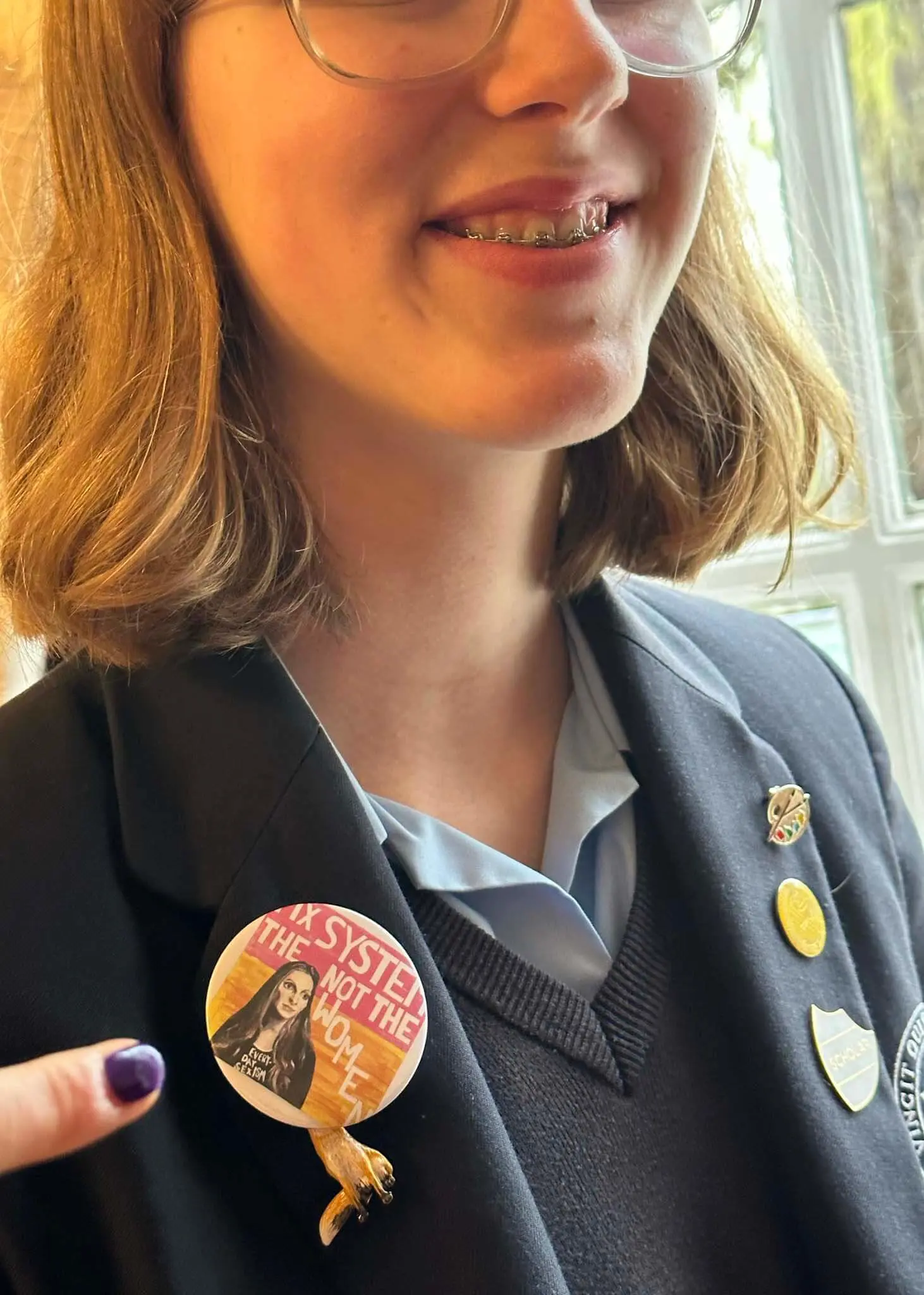 Laura Bates Badge at Ibstock Place School, Roehampton, a private school near Richmond, Barnes, Putney, Kingston, & Wandsworth