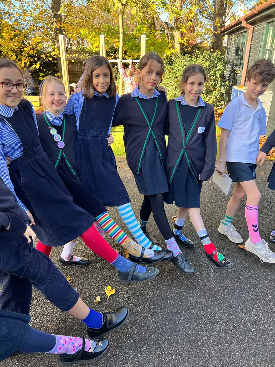 Odd Sock Day 2023 at Ibstock Place School, an independent school in Roehampton