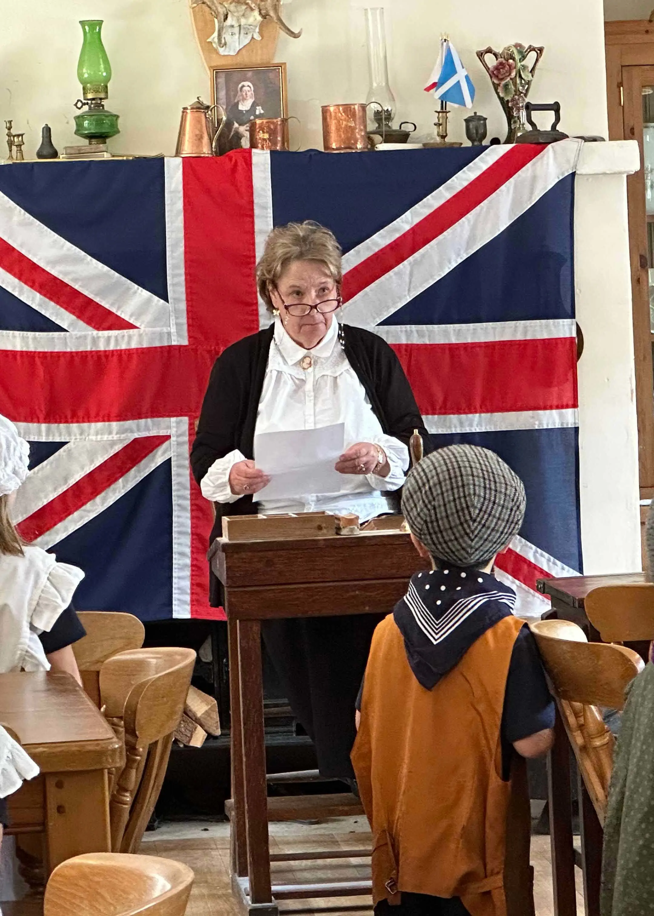 Prep 1 pupil learning about victorian time education system | Ibstock Place School, a private school near Richmond, Barnes, Putney, Kingston, and Wandsworth on an overseas trip. 