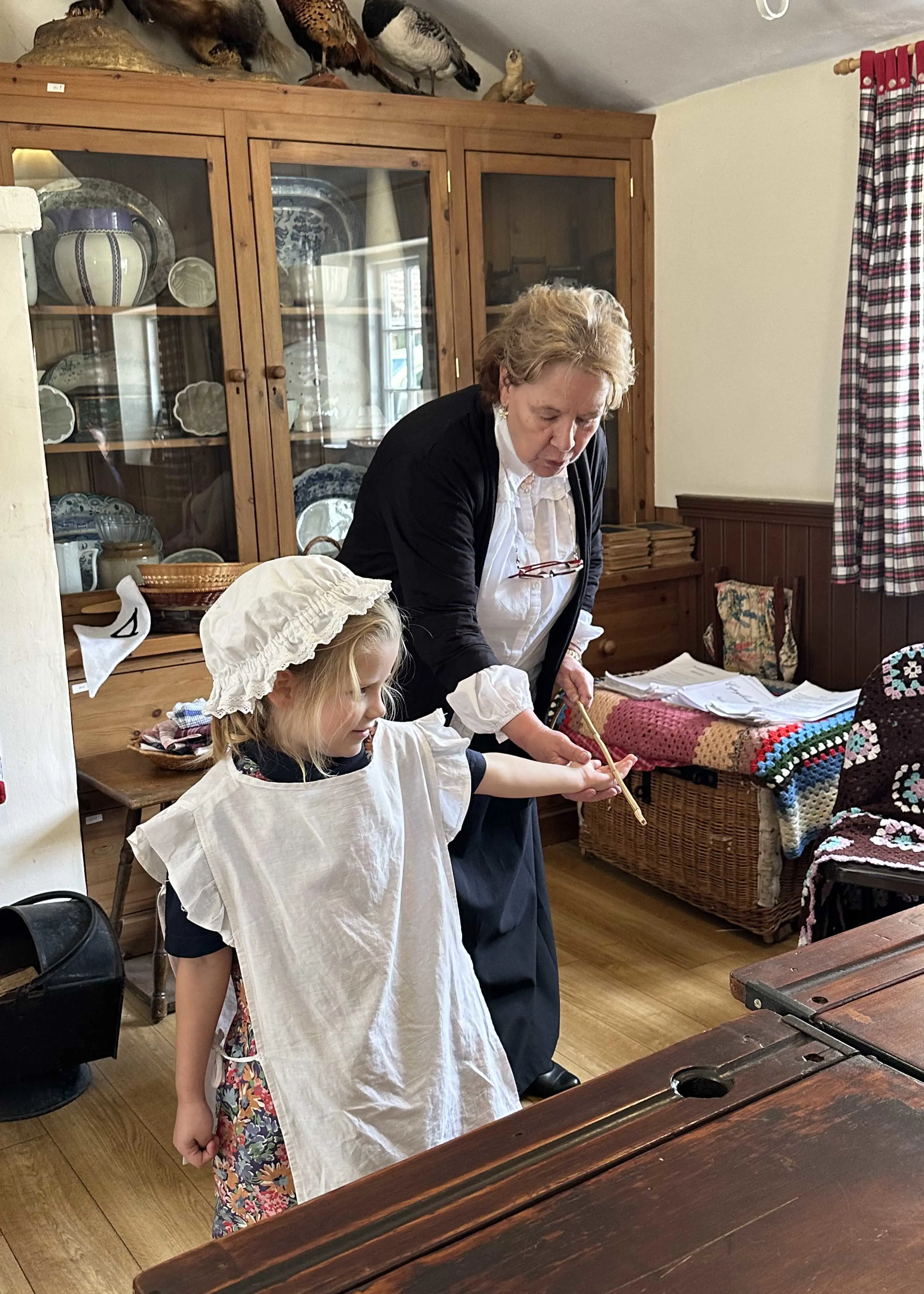 Prep 1 pupil learning about victorian times education system | Ibstock Place School, a private school near Richmond, Barnes, Putney, Kingston, and Wandsworth on an overseas trip. 