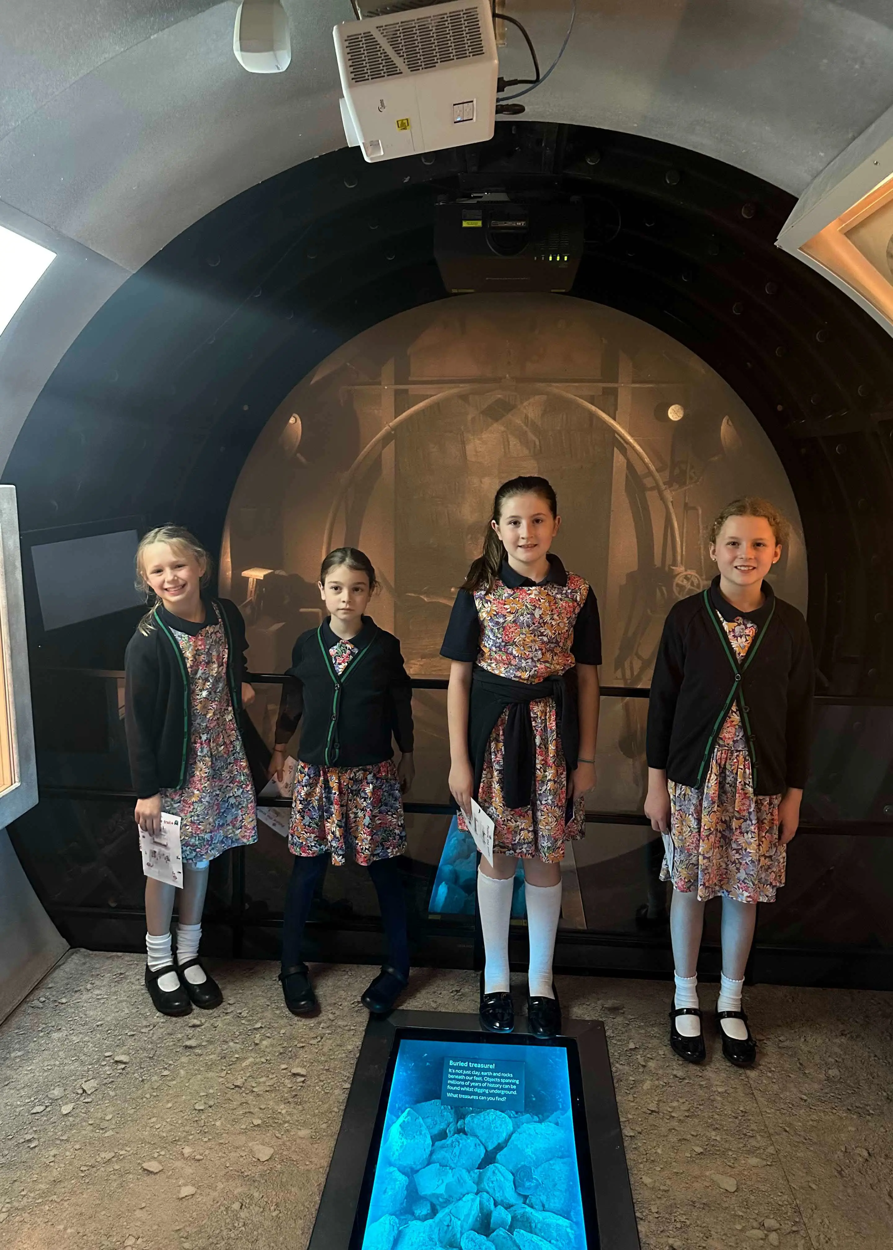 Prep 4 pupils at the London transport Musuem | Ibstock Place School, a private school near Richmond, Barnes, Putney, Kingston, and Wandsworth on an overseas trip. 