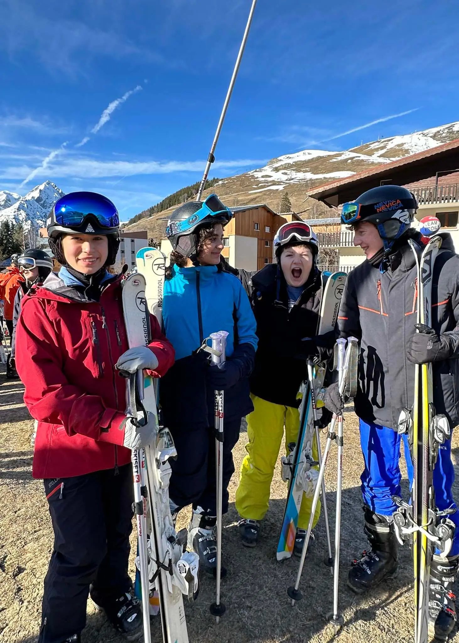Senior pupils skiing in the Alps | Ibstock Place School, a private school near Richmond, Barnes, Putney, Kingston, and Wandsworth.