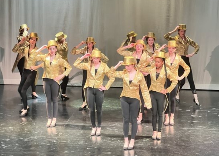 Senior pupils performing a dance at Ibstock Place School, a private school near Richmond, Barnes, Putney, Kingston, and Wandsworth.