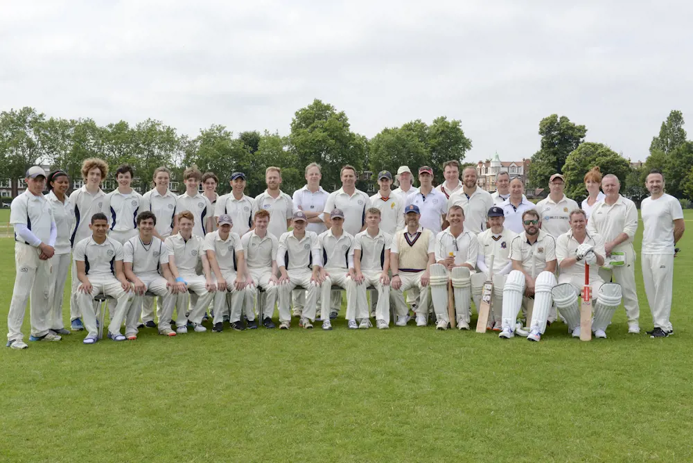 Boys cricket team photo at Ibstock Place School, a private school near Richmond, Barnes, Putney, Kingston, and Wandsworth.