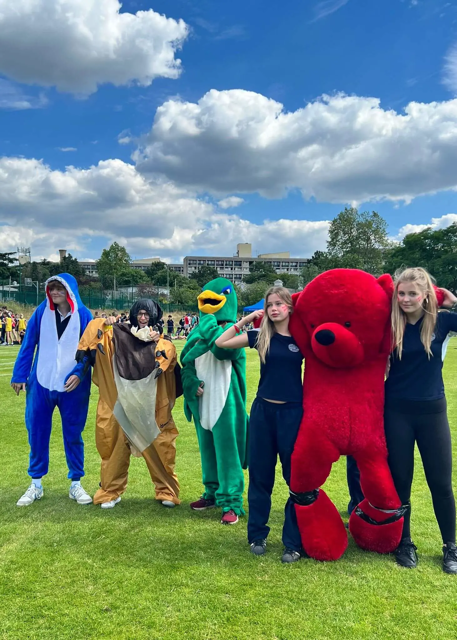 Track and Field Day, pupils dressed up in their house animal  | Ibstock Place School, Roehampton, Private School Near Richmond, Barnes, Putney, Kingston, & Wandsworth 