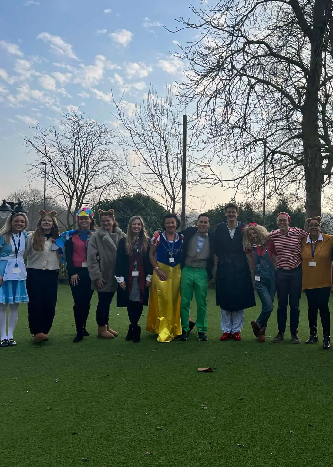 Children dressed up for world book day at Ibstock Place School, Roehampton, a private school near Richmond, Barnes, Putney, Kingston, & Wandsworth