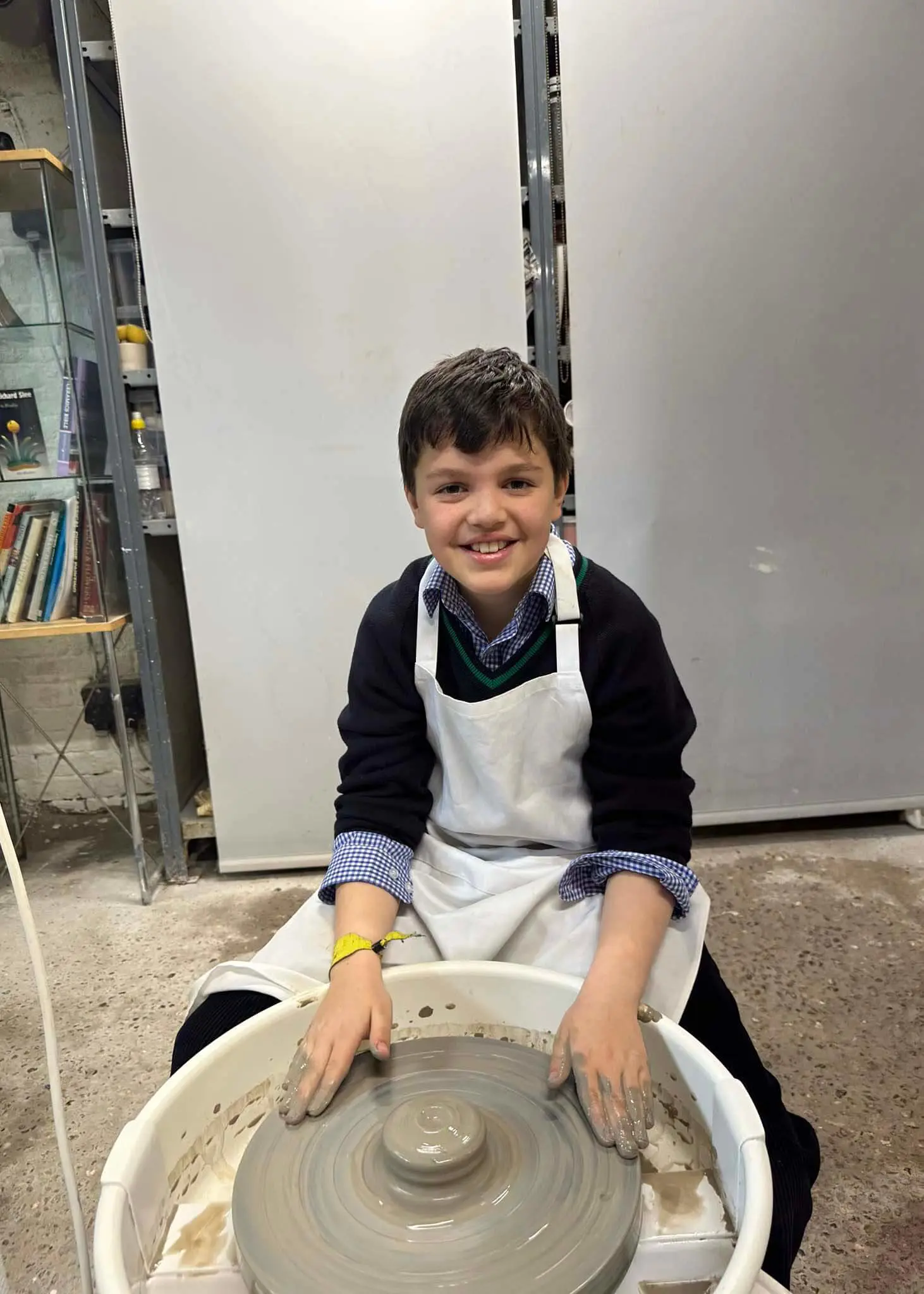 Prep 5 pupils of Ibstock Place School took a ceramics class.