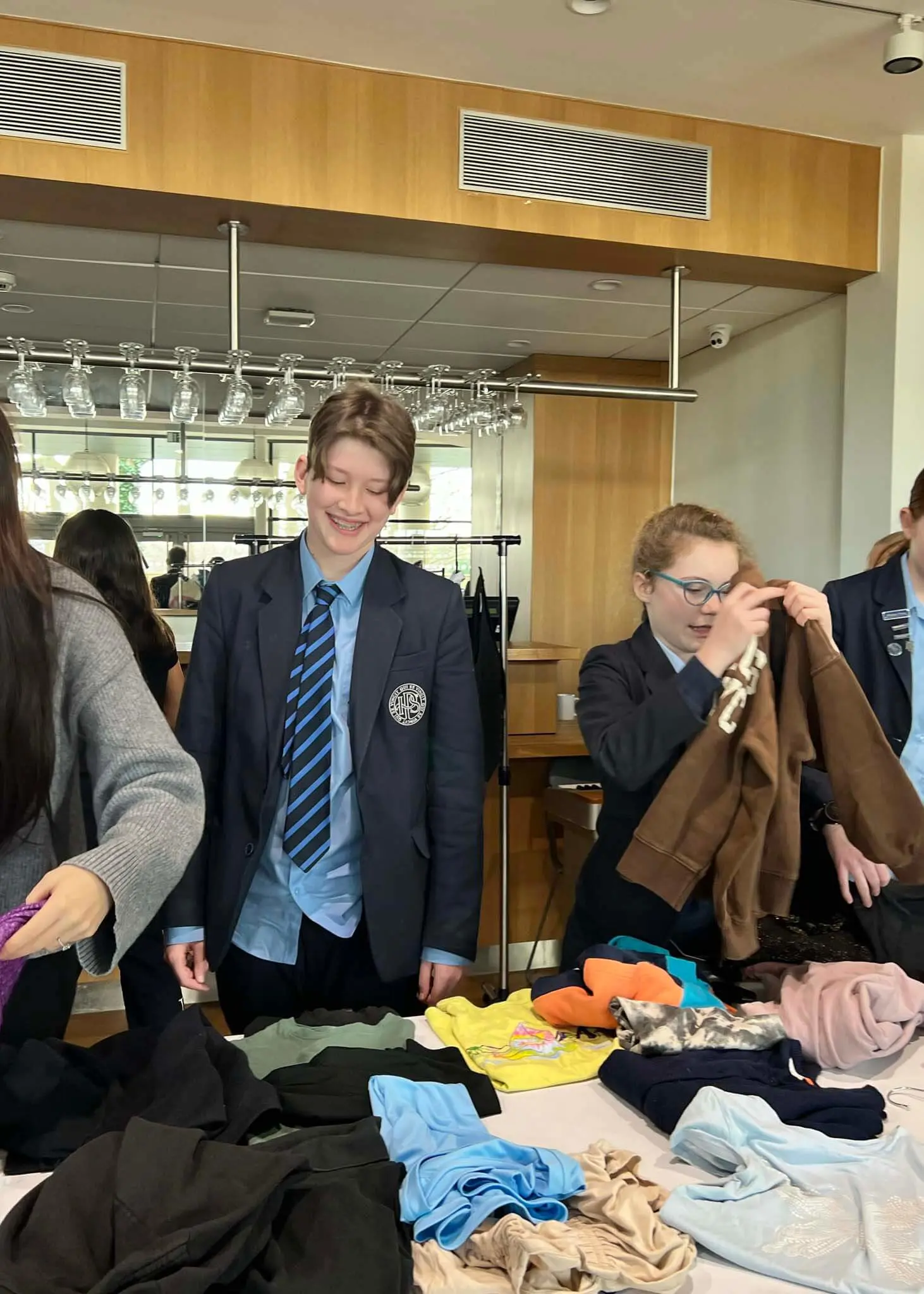 The Eco Society, in collaboration with FIPS, orchestrated Ibstock's second annual Clothes Swap in the theatre foyer of Ibstock Place School, Roehampton.