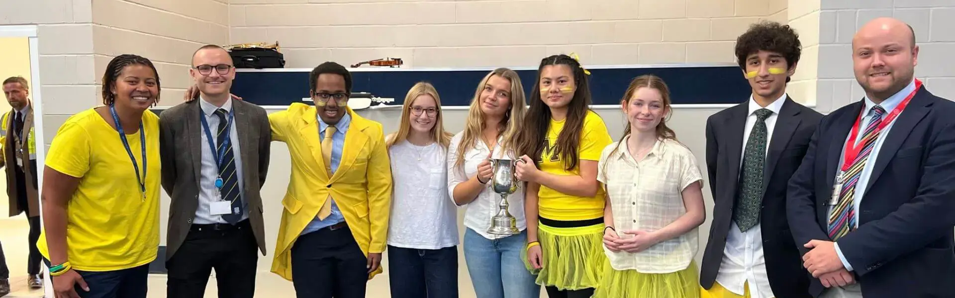 House music competition won by yellow house at Ibstock Place School, a private school near Richmond, Barnes, Putney, Kingston, and Wandsworth.