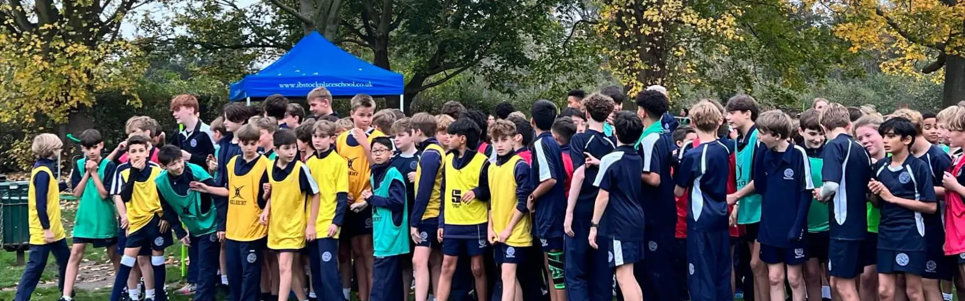 Pupils running for the House Cross Country at Ibstock Place School, Roehampton, Private School Near Richmond, Barnes, Wandsworth, Putney, Kingston.