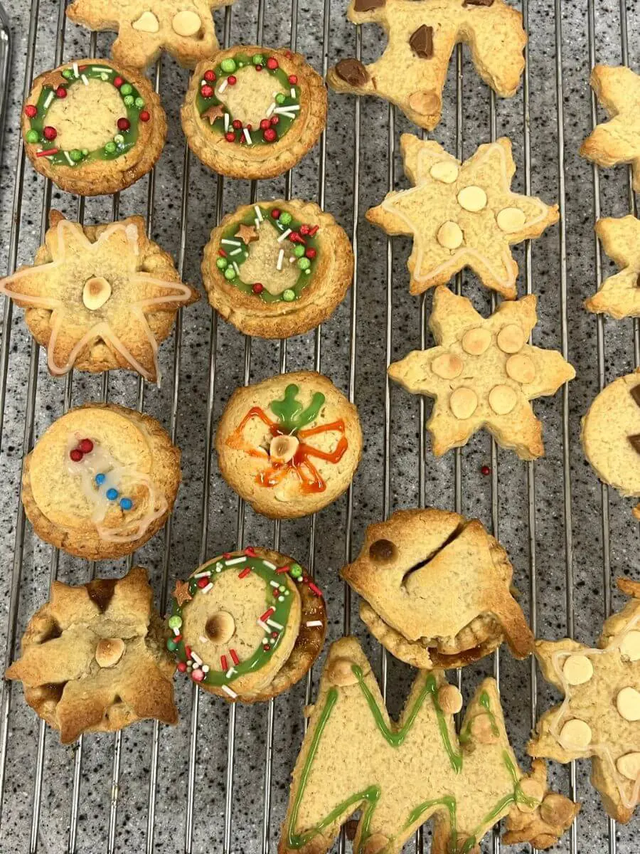 Ibstock Place School pupils baking Christmas treats.