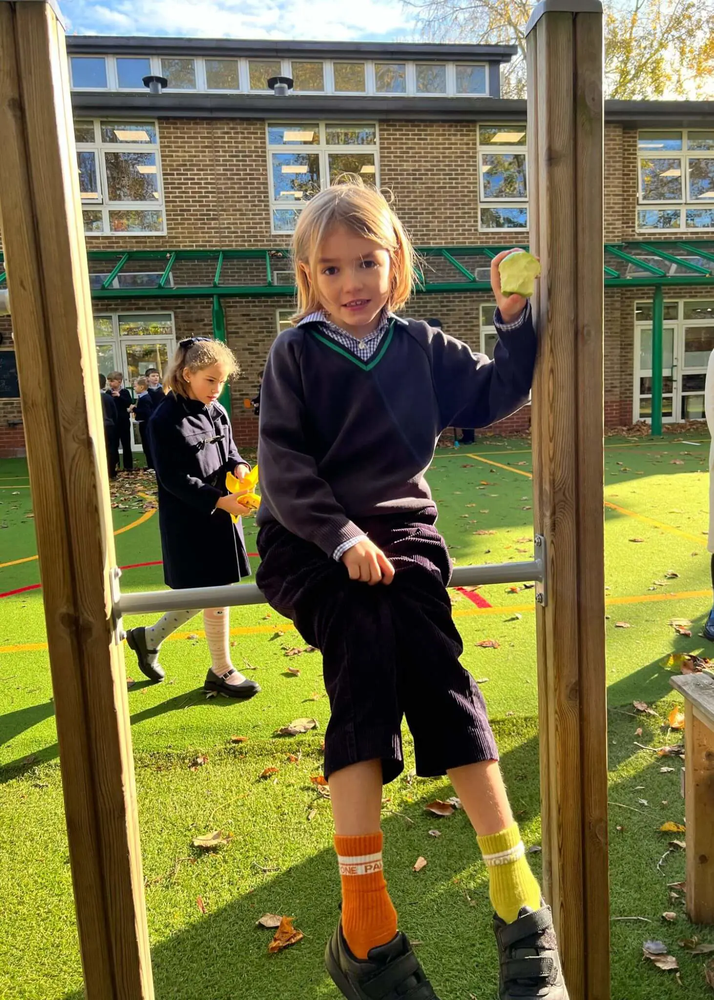 Prep pupils in odd socks| Ibstock Place School, a private school near Richmond, Barnes, Putney, Kingston, and Wandsworth. 