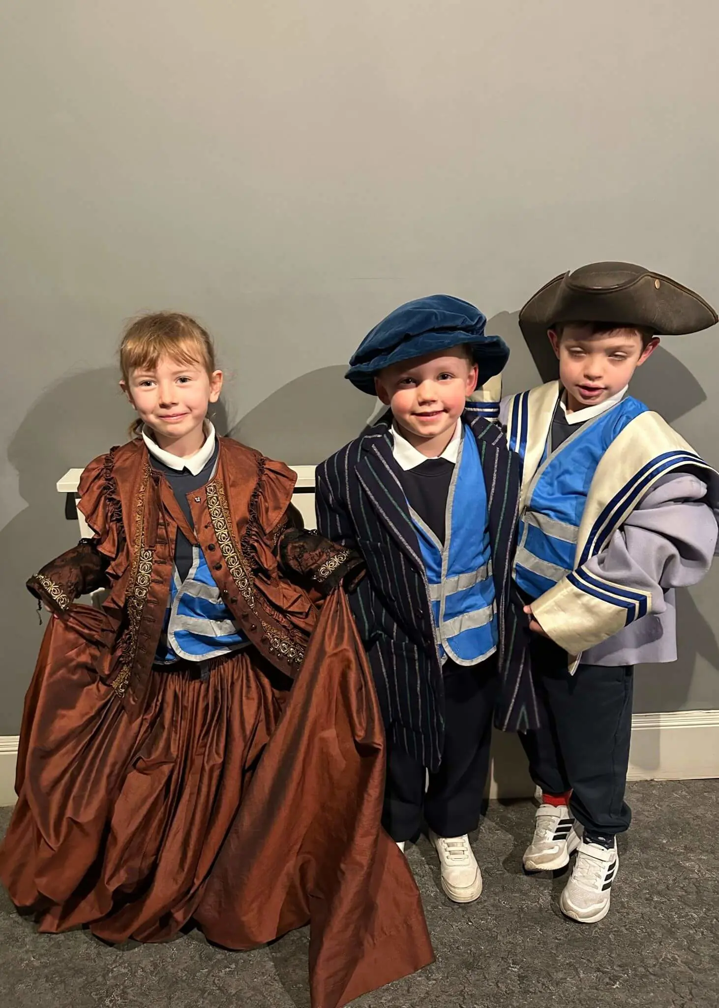 Prep 1 pupils playing dress up at the Gunnersbury Park Museum | Ibstock Place School, a private school near Richmond, Barnes, Putney, Kingston, and Wandsworth. 