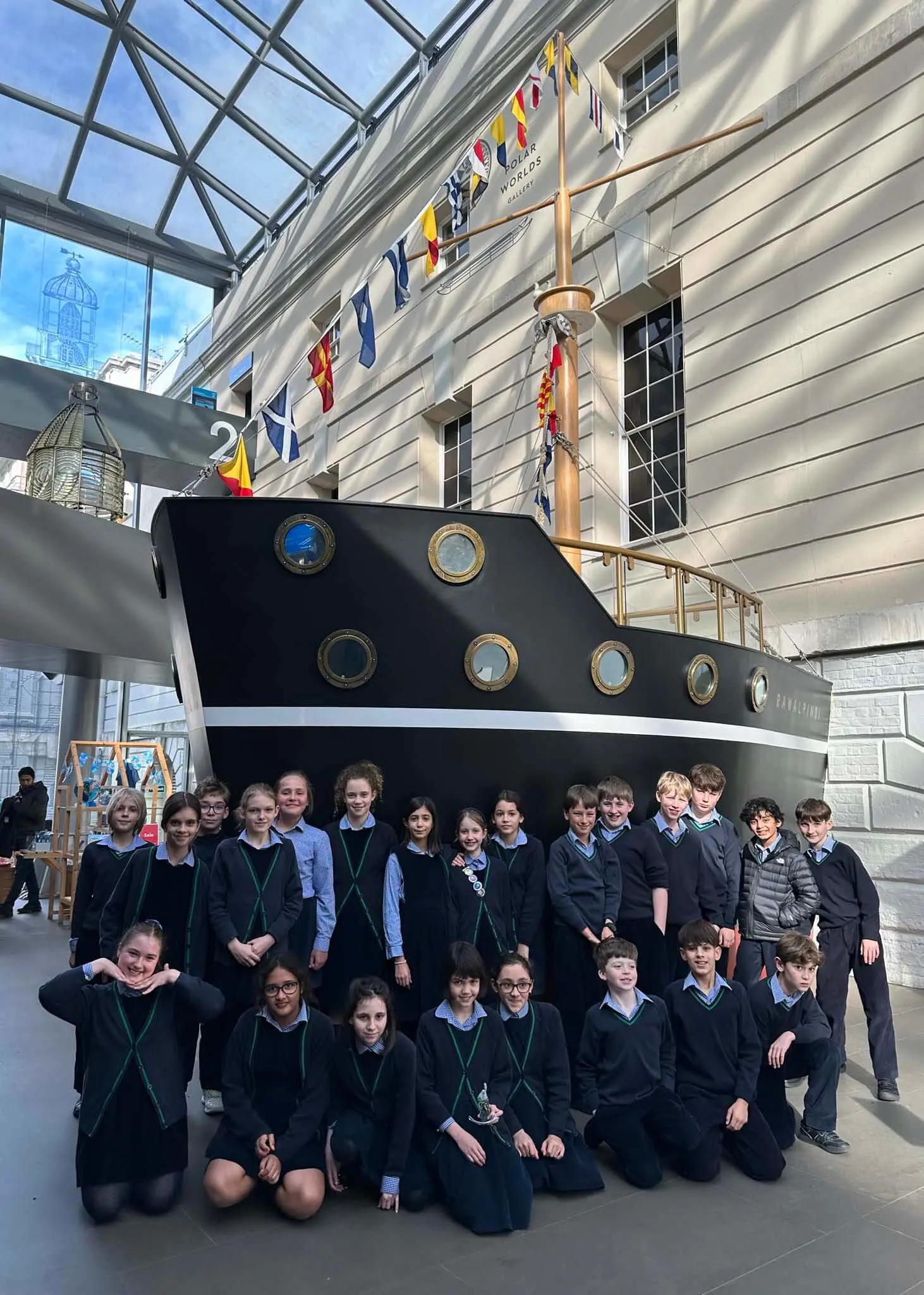 Having finished reading 'Shackleton's Journey,' Prep 6 of Co-educational Ibstock Place School, Roehampton, pupils enjoyed a perfectly timed visit to the National Maritime Museum.