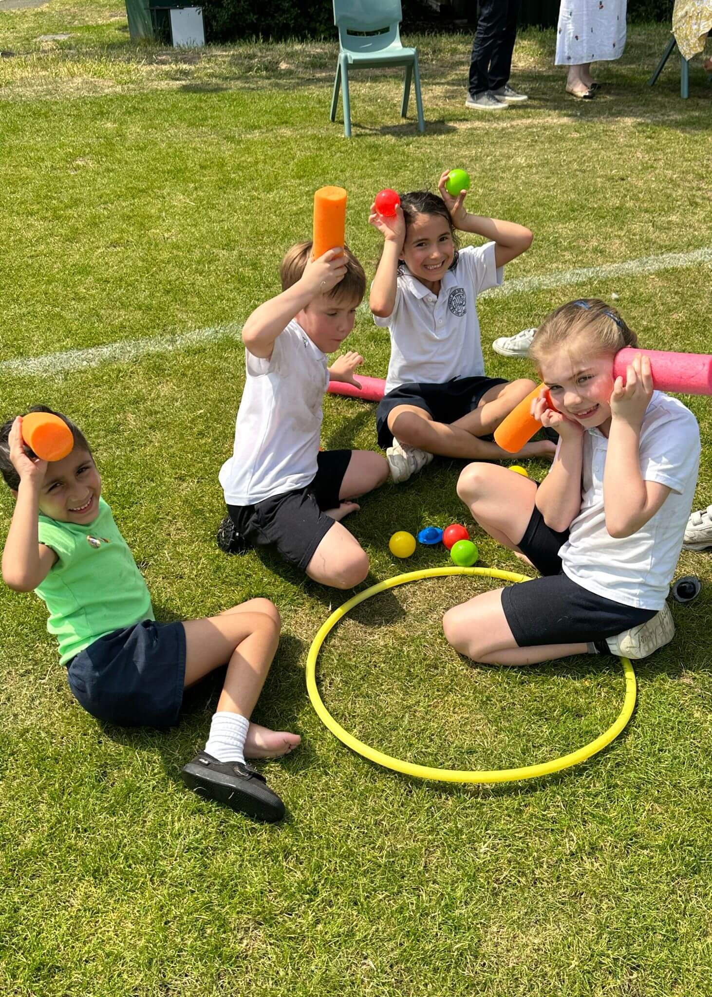 Prep pupil having fun at their annual sports day | Ibstock Place School, Roehampton, Private School Near Richmond, Barnes, Putney, Kingston, & Wandsworth 