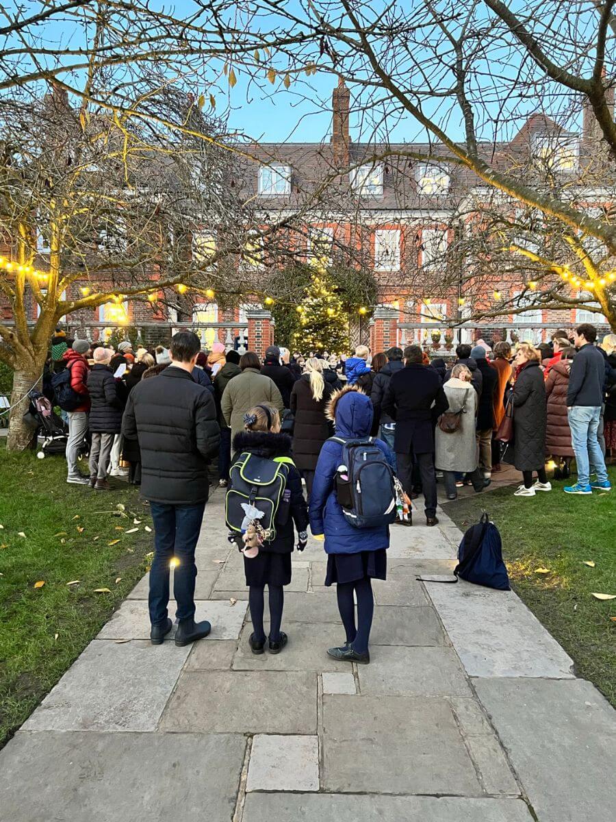 Prep Pupils visit from Santa and reindeer