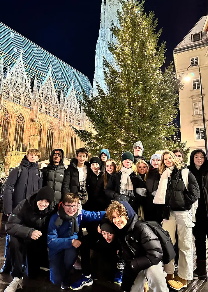 Senior 8 pupils studying German enjoyed a wonderfully festive trip to snowy Vienna.