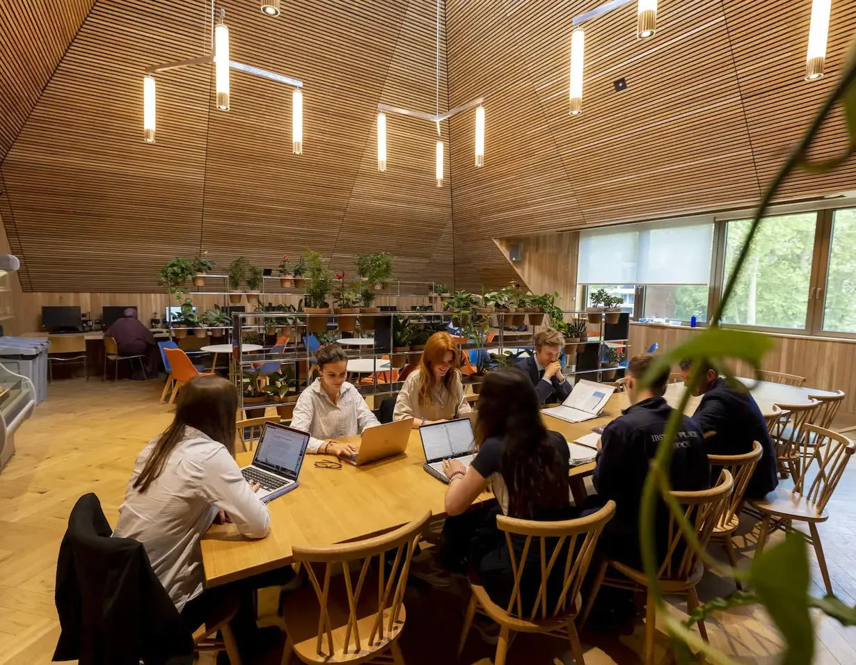 Senior pupils studying at Ibstock Place School, a private school near Richmond, Barnes, Putney, Kingston, and Wandsworth