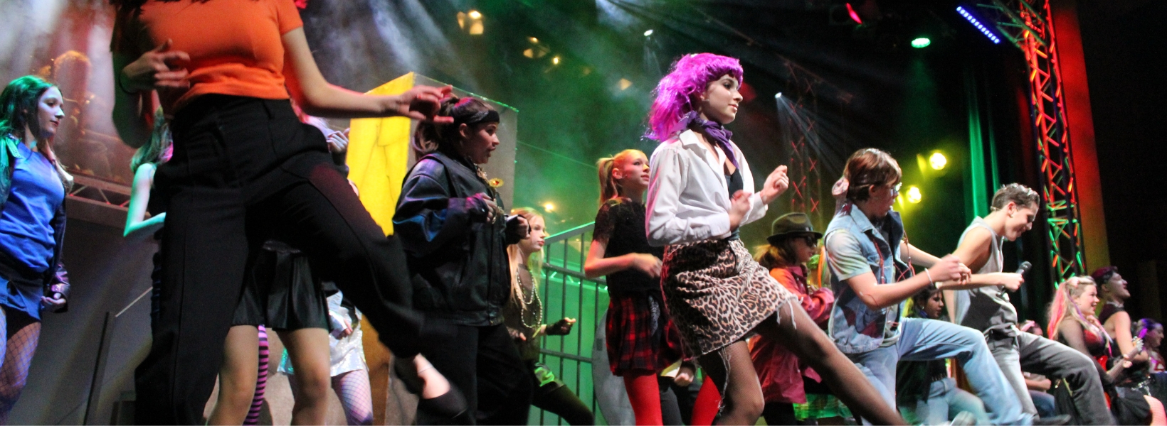 Senior pupils performing a play at Ibstock Place School, a private school near Richmond, Barnes, Putney, Kingston, and Wandsworth.