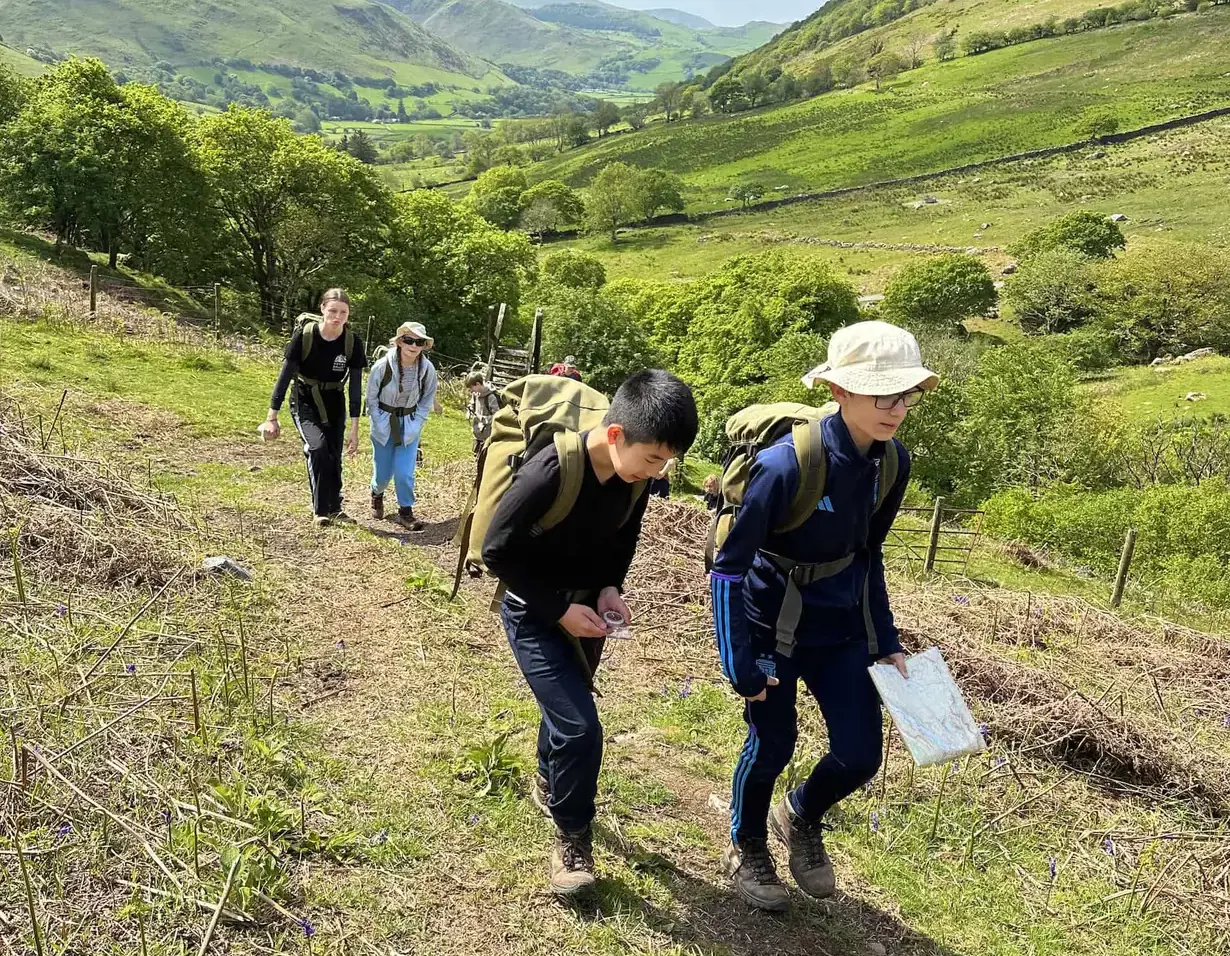 Senior pupils of Ibstock Place School, a private school near Richmond, Barnes, Putney, Kingston, and Wandsworth on an overseas trip. 