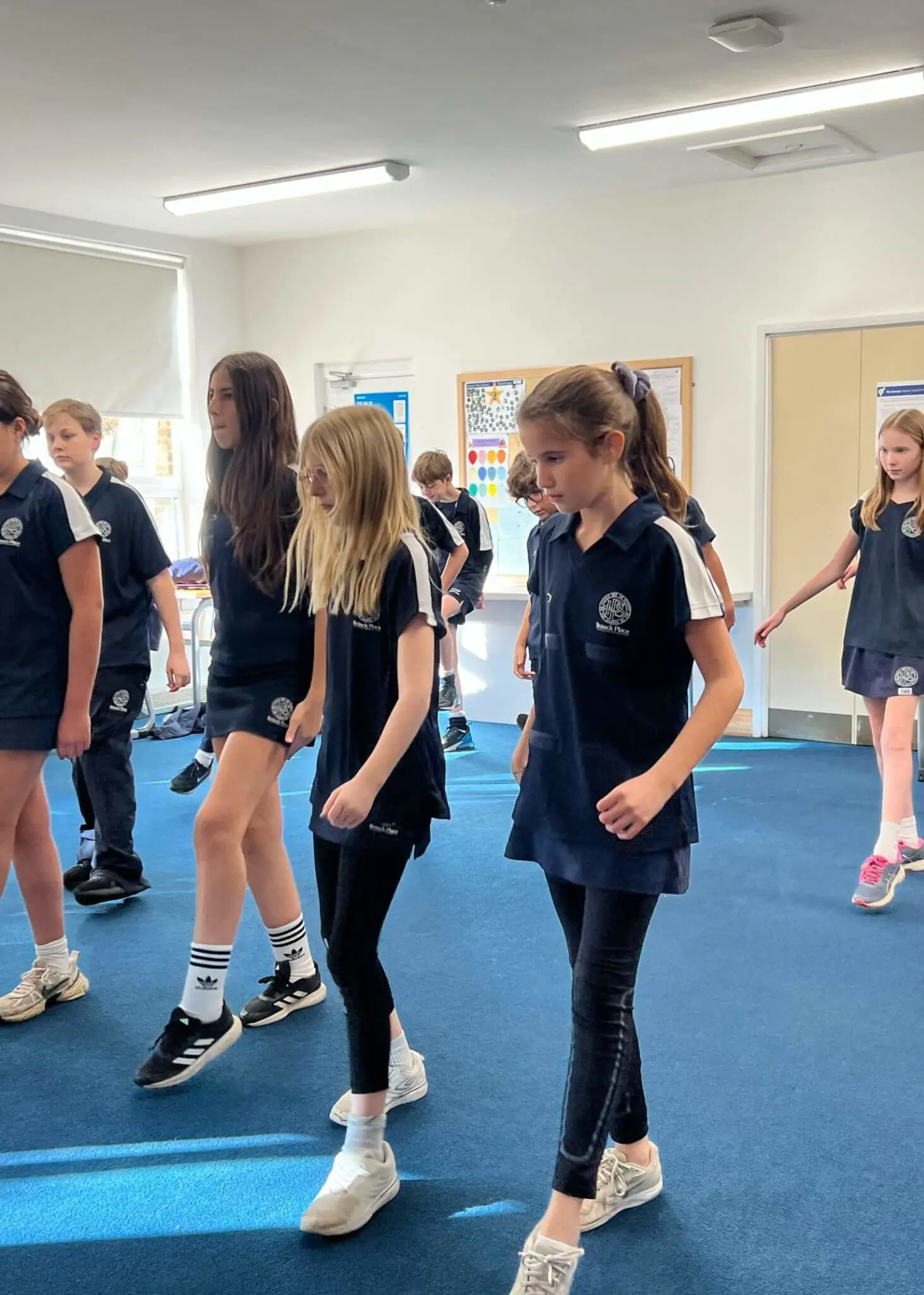 Senior pupils practicing Irish dancing | Ibstock Place School, a private school near Richmond, Barnes, Putney, Kingston, and Wandsworth. 